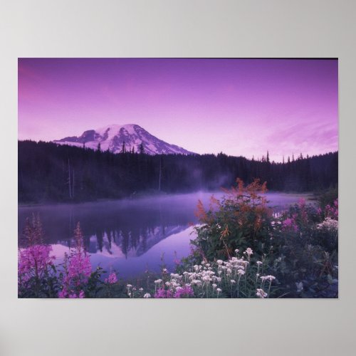 NA USA Washington Mt Rainier National Poster