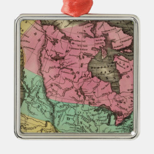 N America Metal Ornament