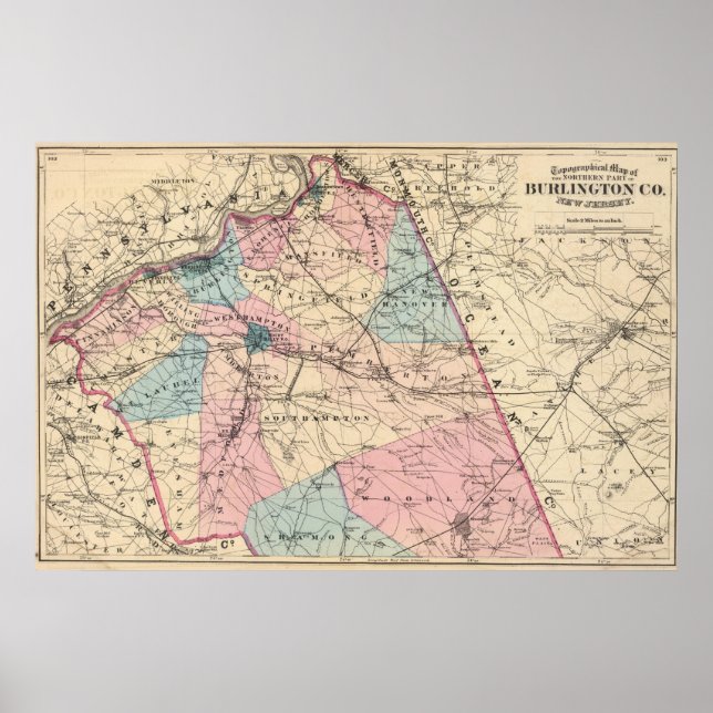 N Burlington County, NJ Poster (Front)