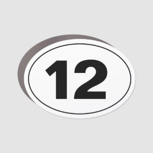 N.C. 12 CAR MAGNET