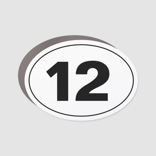 N.C. 12 CAR MAGNET (Front)