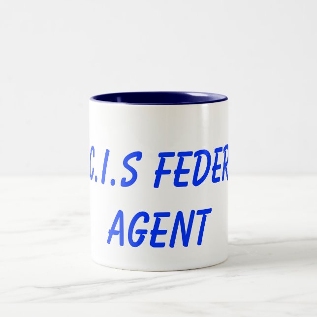 N.C.I.S Federal Agent Two-Tone Coffee Mug (Center)