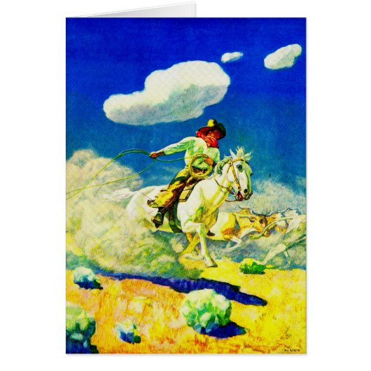 N. C. Wyeth cowboy Cards (Front)