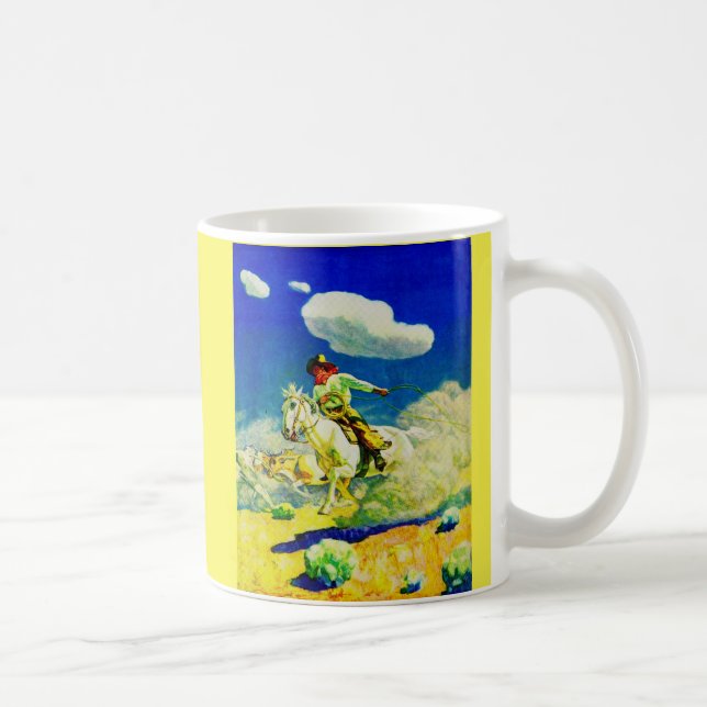 N. C. Wyeth cowboy Coffee Mug (Right)