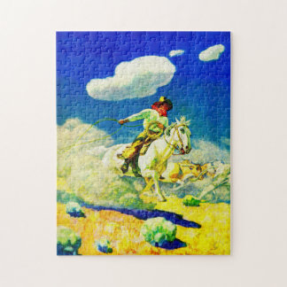 N. C. Wyeth cowboy Jigsaw Puzzle
