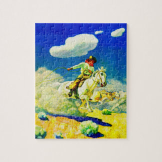 N. C. Wyeth cowboy Jigsaw Puzzle
