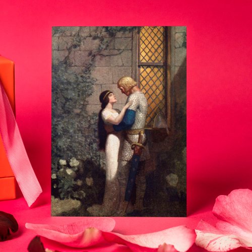 NC Wyeth Medieval Romantic Art Valentines Day  Card