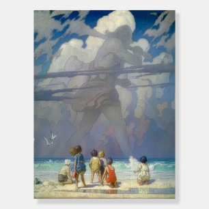 N.C. Wyeth The Giant 1923 Vintage Illustration Foam Board