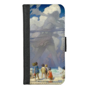 N.C. Wyeth The Giant 1923 Vintage Illustration iPhone 8/7 Wallet Case