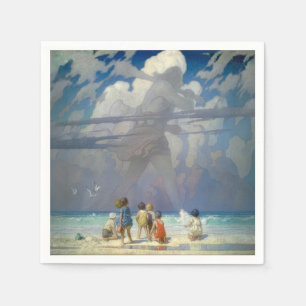 N.C. Wyeth The Giant 1923 Vintage Illustration Napkins
