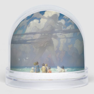N.C. Wyeth The Giant 1923 Vintage Illustration Snow Globe
