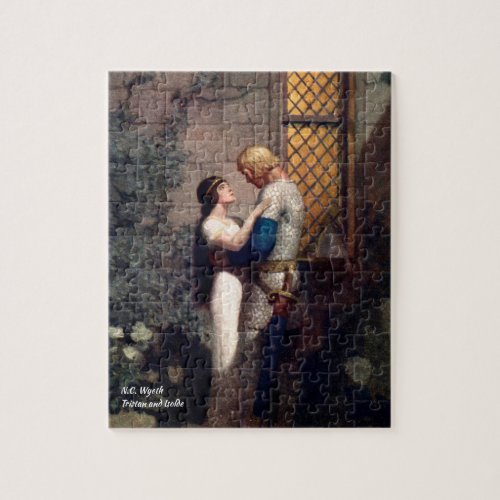 NC Wyeth Tristan and Isolde Medieval King Arthur Jigsaw Puzzle