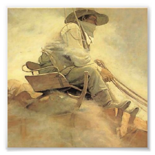 N C Wyeth Western Painting The Ore Wagon Photo Print