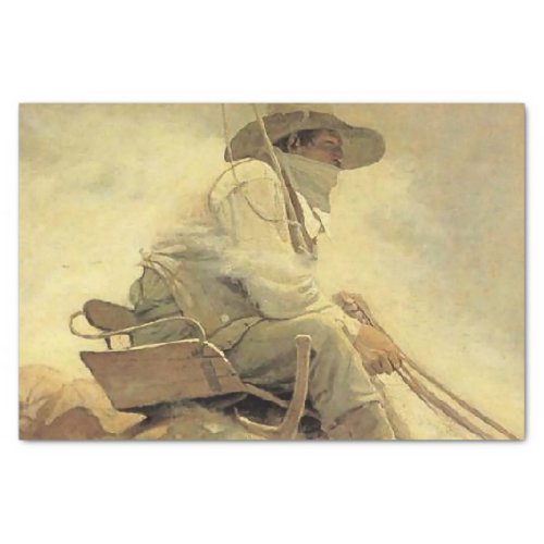 N C Wyeth Western Painting The Ore Wagon Tissue Paper