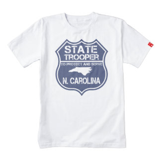 N. Carolina State Trooper To Protect And Serve Zazzle HEART T-Shirt