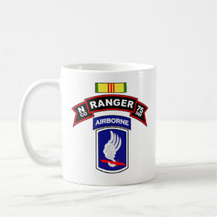 N Co, 75th Infantry - Ranger - 173d Abn, Vietnam Coffee Mug