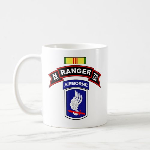 N Co 75th Infantry _ Ranger _ 173d Abn Vietnam Coffee Mug