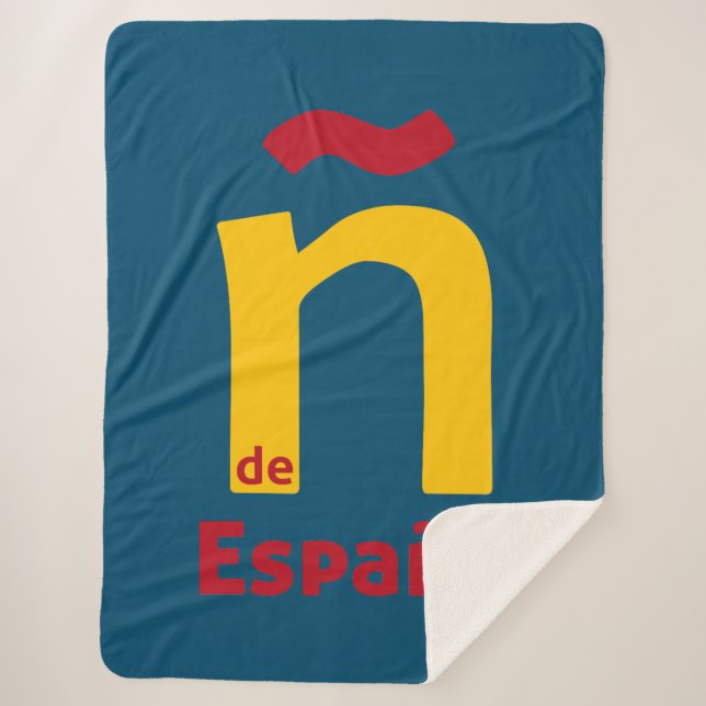 Ñ de España Sherpa Blanket (Front)