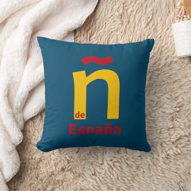 Ñ de España Throw Pillow (Blanket)