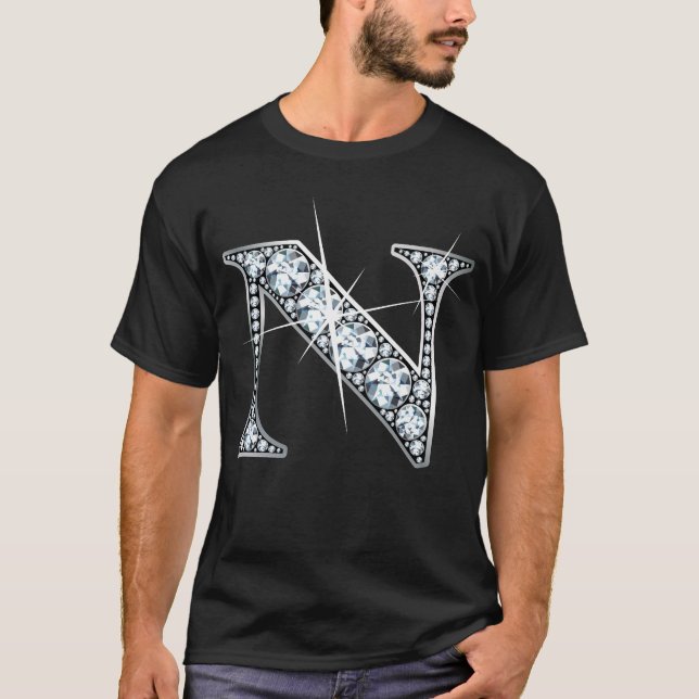 "N" Diamond Bling T-Shirt (Front)