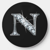N Faux-"Diamond Bling" Wireless Charger (Front)