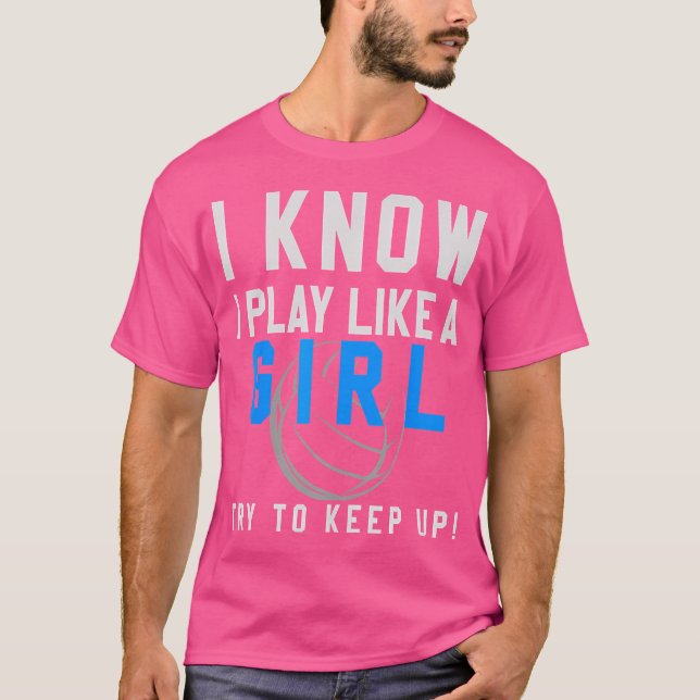 n Girls Volleyball Girls Volleyball T-Shirt (Front)