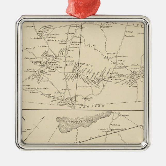 N Hampton, Newton Metal Ornament (Front)