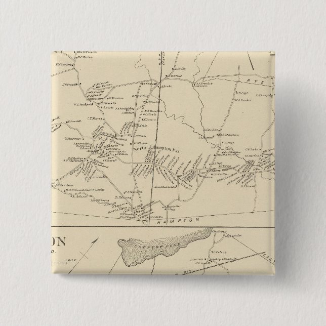 N Hampton, Newton Pinback Button (Front)