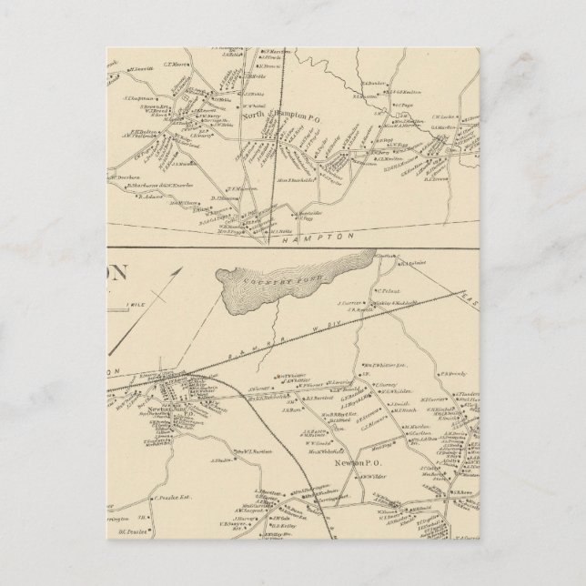 N Hampton, Newton Postcard (Front)