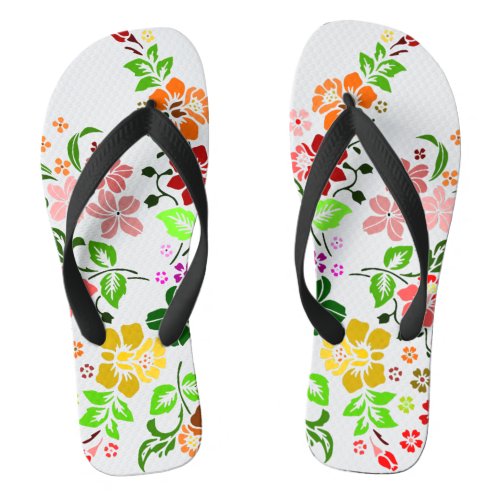 N Initial Flowery First Name Flip Flops