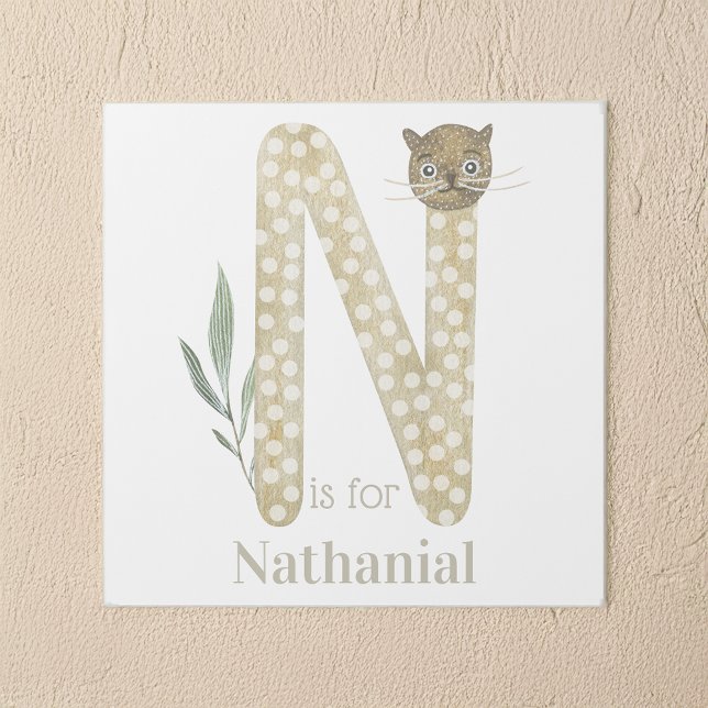 N is for Custom Name Animal Letter Art (Creator Uploaded)