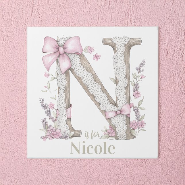 N is for Custom Name Whimsical Letter Art (Creator Uploaded)