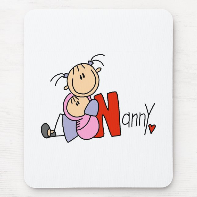 N is for Nanny Mouse Pad (Front)
