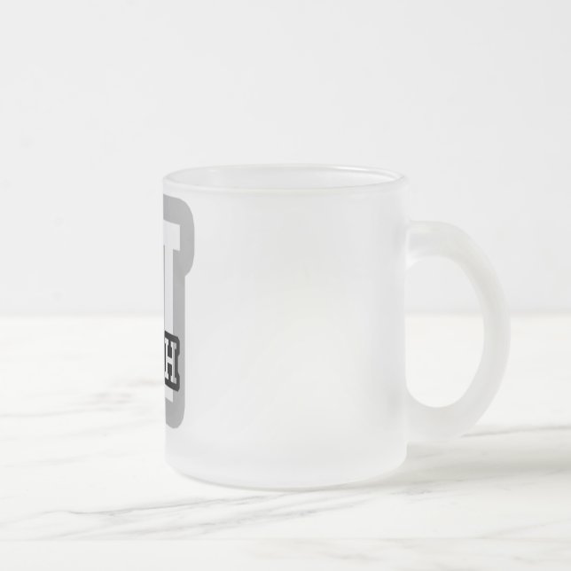 N is for Nash Frosted Glass Coffee Mug (Right)