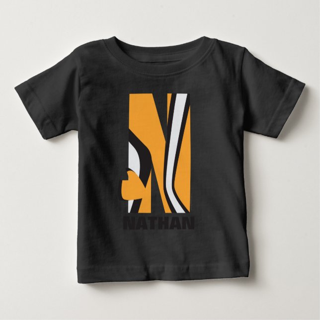 N is for Nemo | Add Your Name Baby T-Shirt (Front)