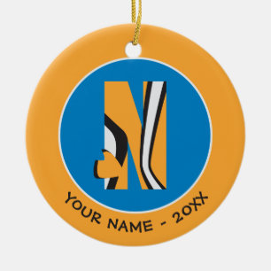 N is for Nemo   Add Your Name Ceramic Ornament