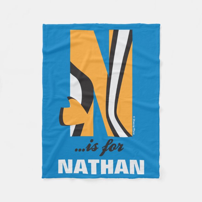 N is for Nemo | Add Your Name Fleece Blanket (Front)
