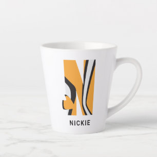 N is for Nemo Add Your Name Latte Mug