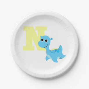 N is for Nessie Paper Plates