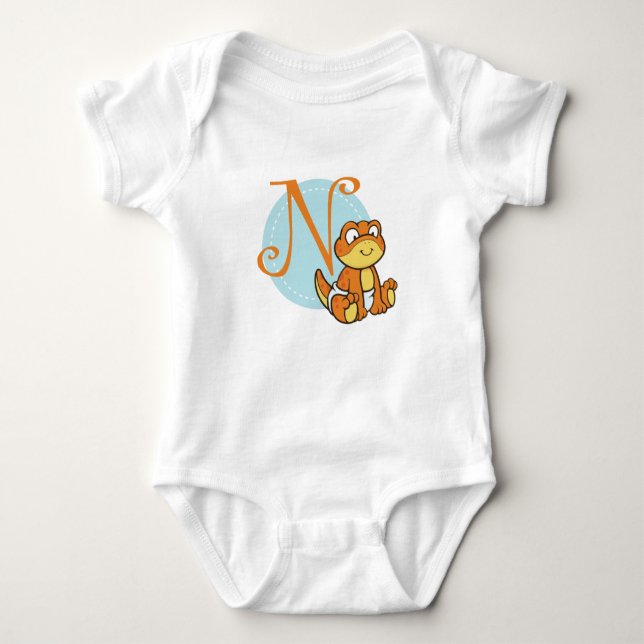 N is for Newt Baby Bodysuit (Front)