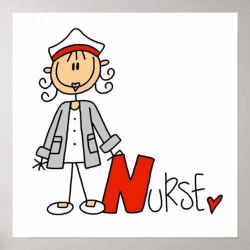 N is for Nurse Poster