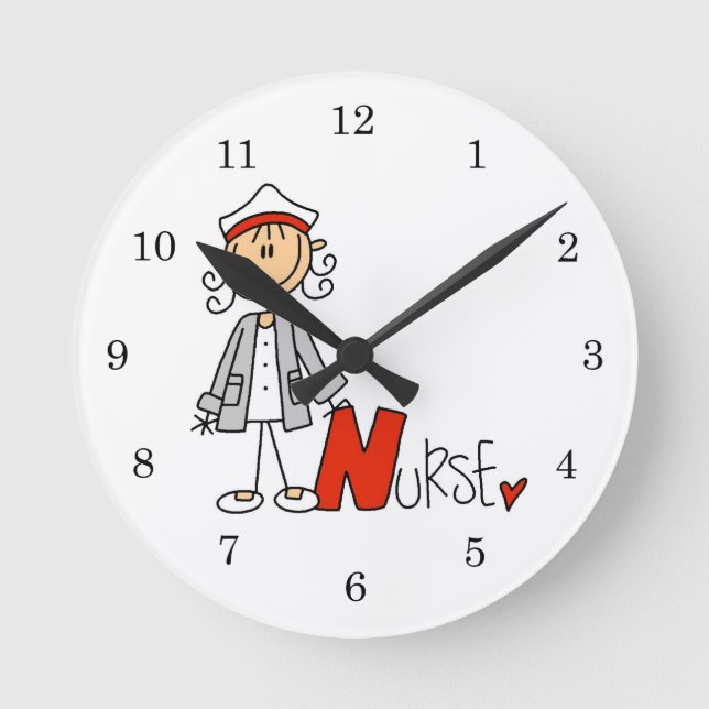 N is for Nurse Round Clock (Front)