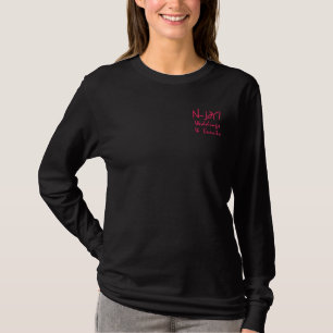 N-joY! , Weddings& Events Embroidered Long Sleeve T-Shirt