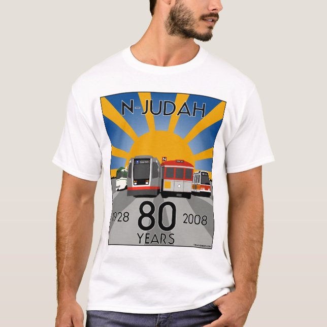 N Judah 80th Anniversary T Shirt! T-Shirt (Front)