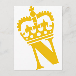 N - Letter - Name Postcard