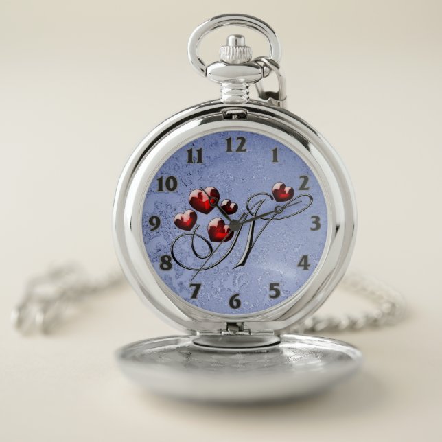 N letter Pocket Watch (Inside)