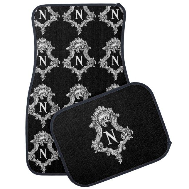N Monogram Initial Set of Car Mats (Set)