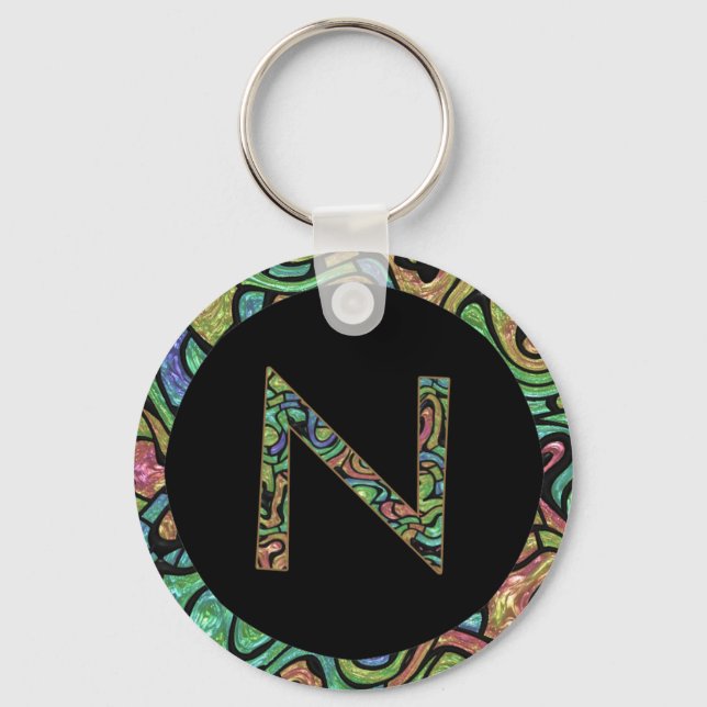 N Monogram Keychain (Front)
