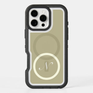 N Noble Nature— Sage Green & White Script iPhone 16 Pro Max Case