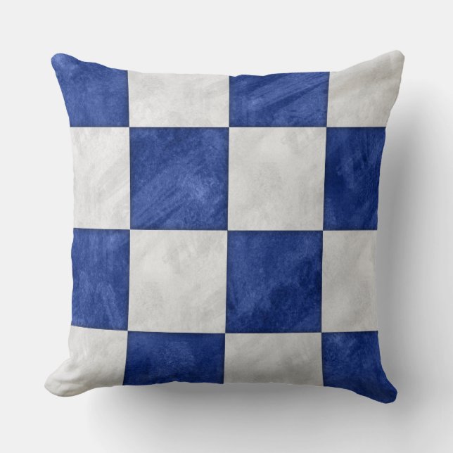 N November Watercolor #Nautical Signal Flag Throw Pillow (Front)